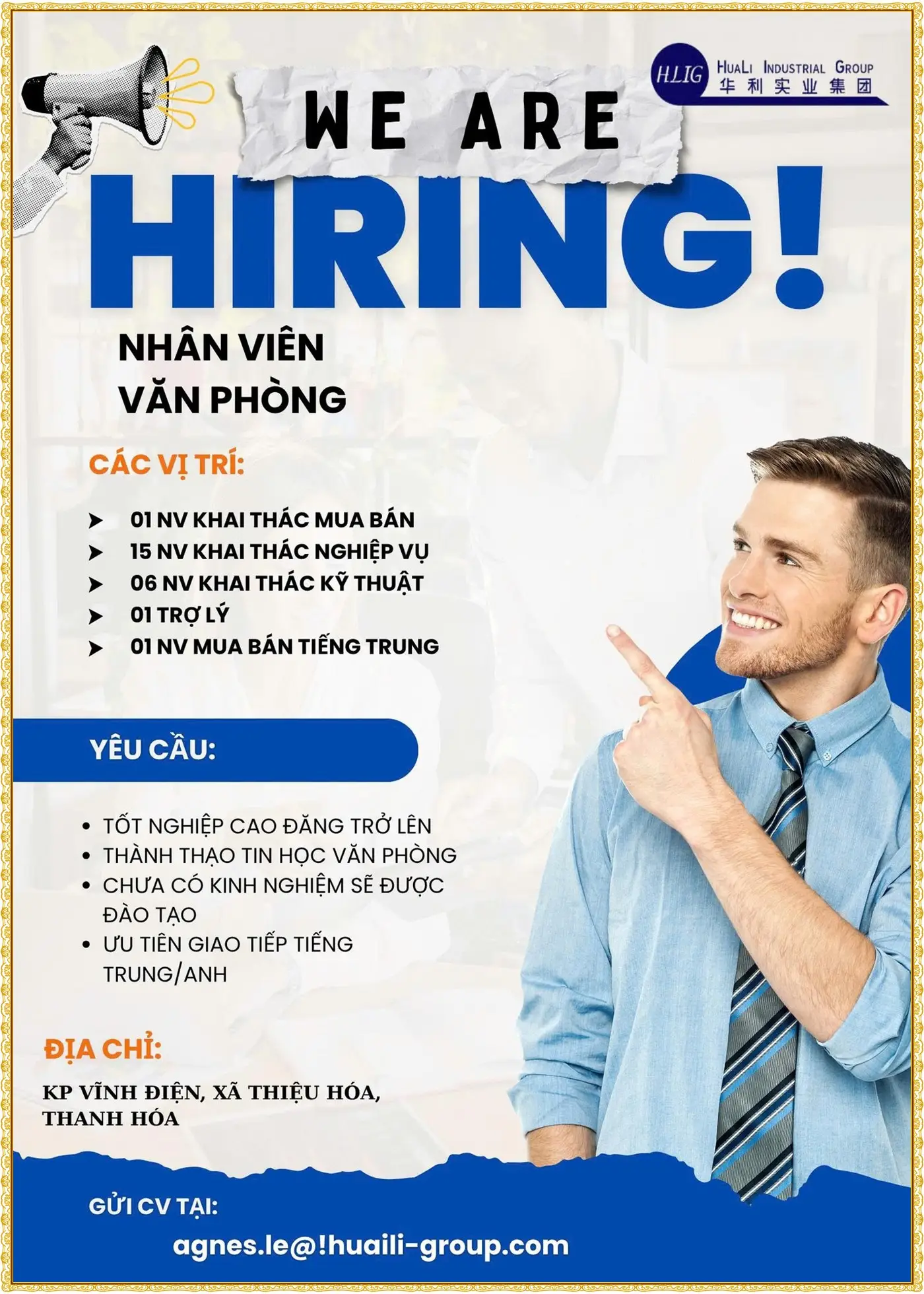 THanh Hóa tuyển nhân viên khai thác