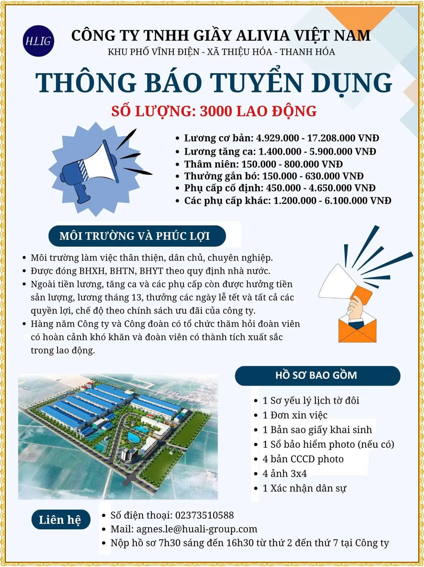 Thanh Hóa tuyển 3000 lao động phổ thông đi làm ngay